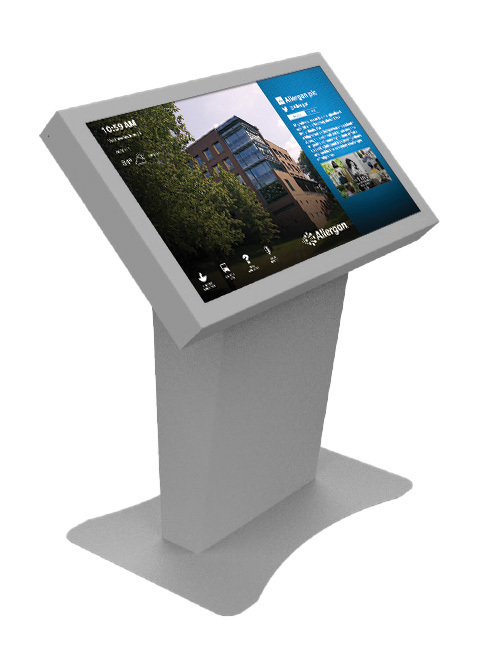 TouchSource Apex - Freestanding Indoor Contactless or Touch Screen Information Kiosk
