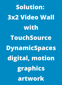 3x2 video wall with digital artwork in denver
