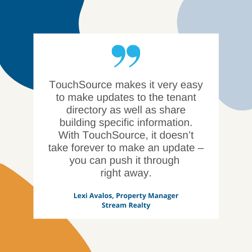 Quote about TouchSource from Stream Realty