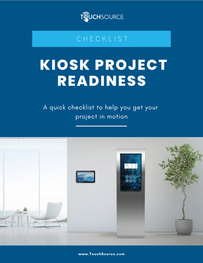 Cover of e-Checklist titled "Kiosk Project Readiness"