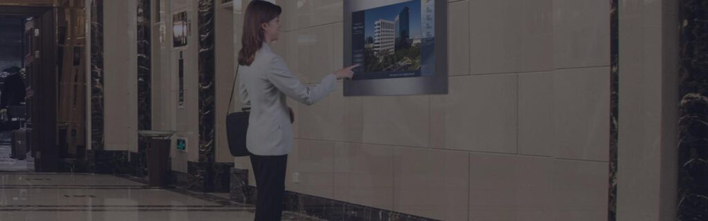 Flush mounted Digital Wall Display