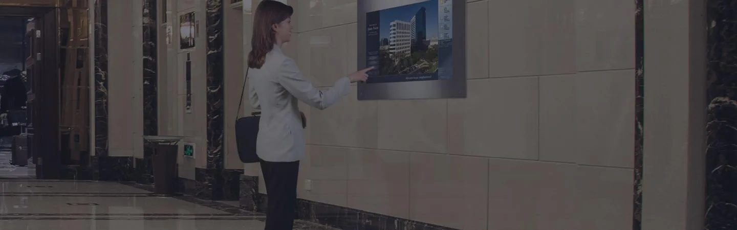 Flush mounted Digital Wall Display