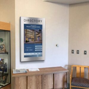 PT_40V_TO_1_Directory - TouchSource Surface-mounted directory in lobby