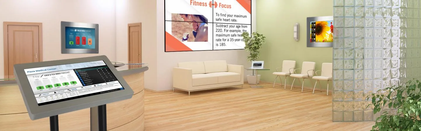 Digital directories and video display walls add value to any public space