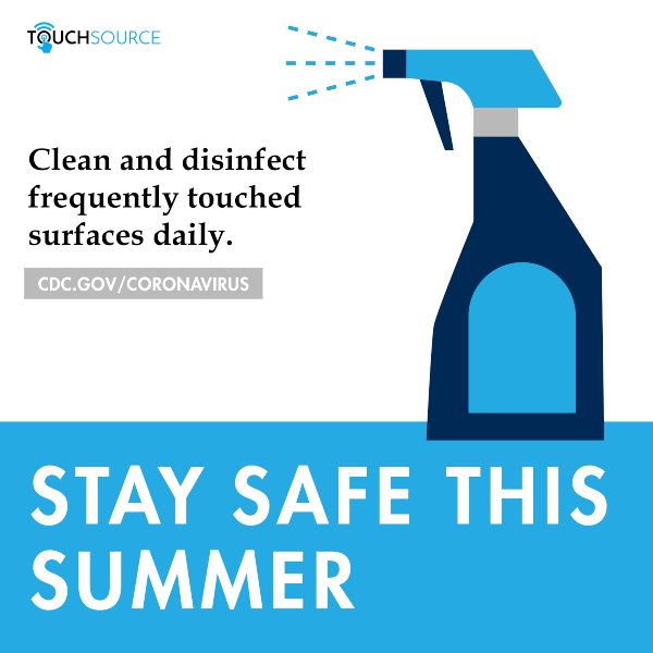 Clean and Disinfect Frequently Touched surfaces