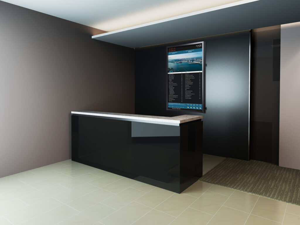 TouchSource Directory Software Direct on a Keystone Digital Wall Display