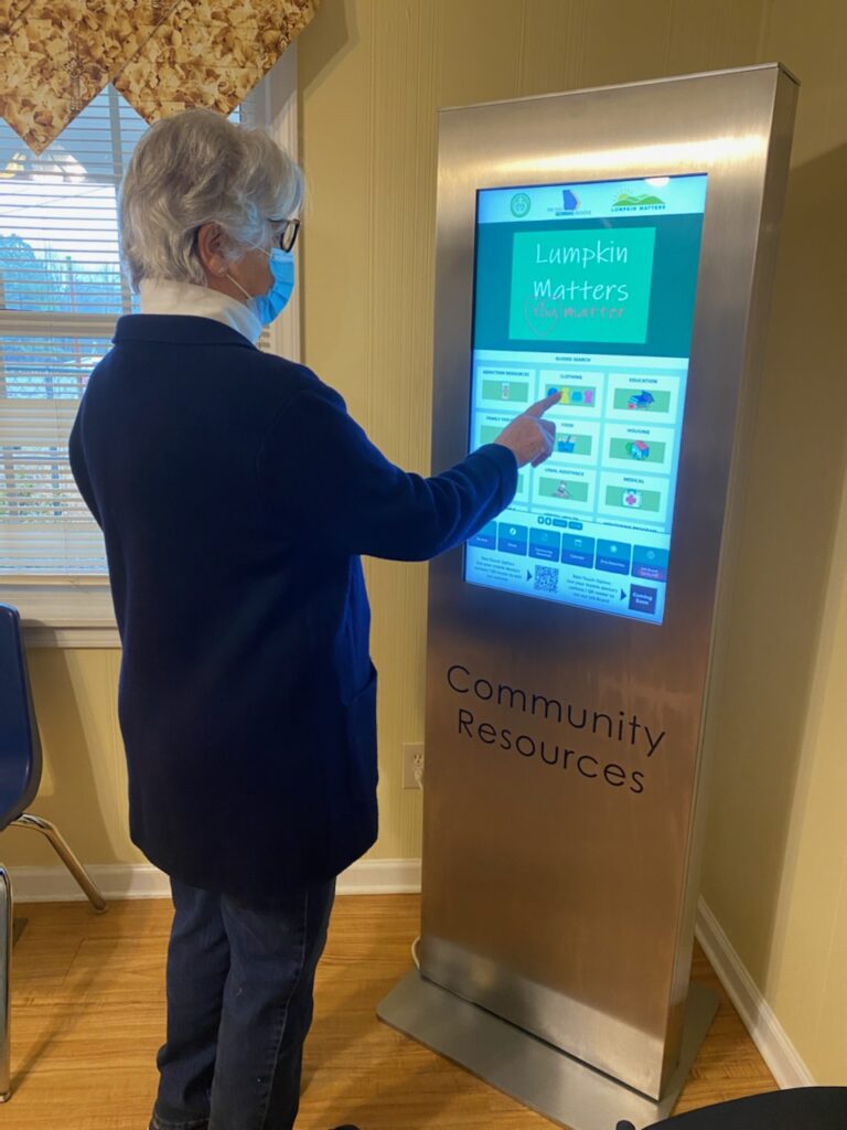 community resources digital kiosk 