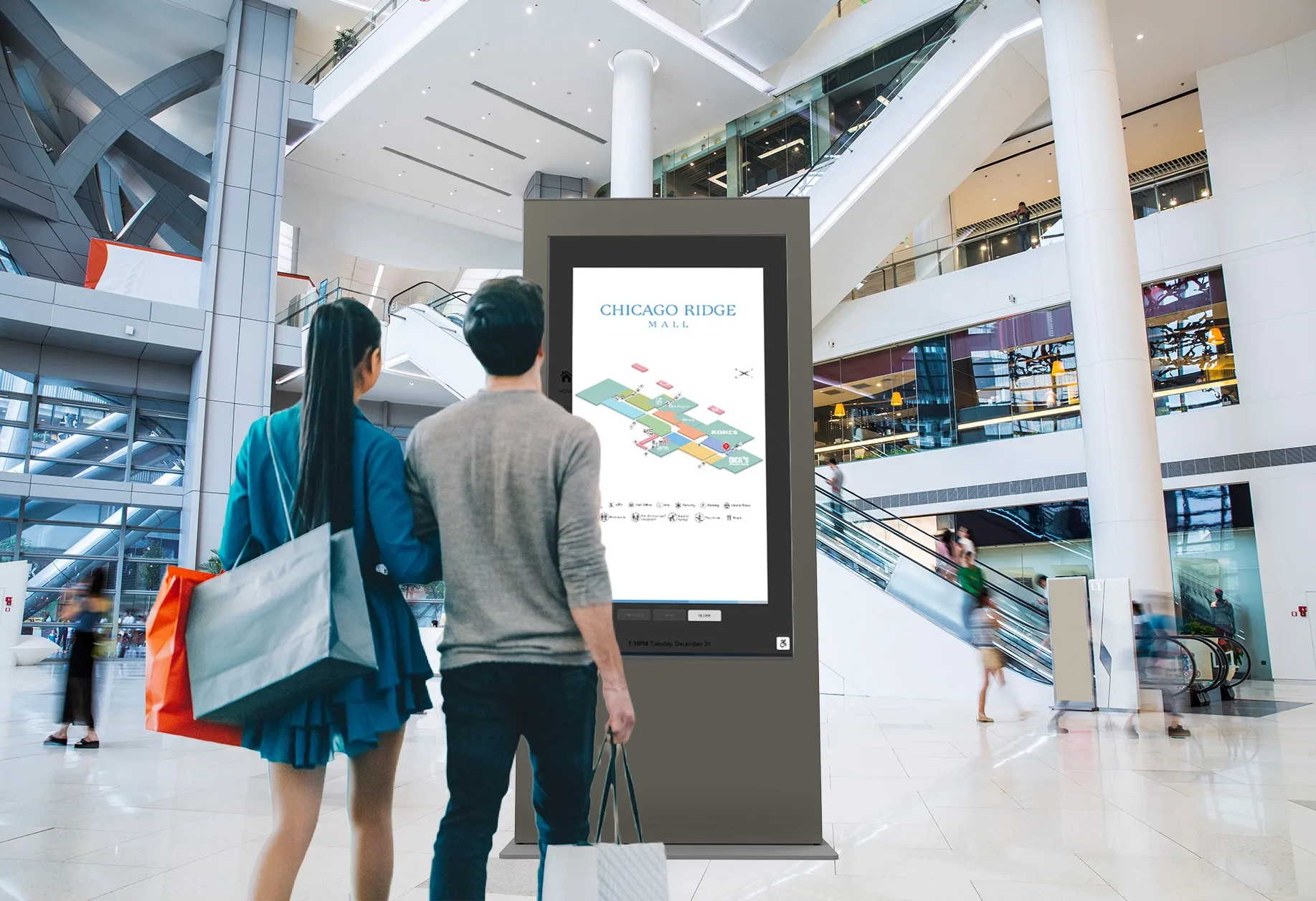 TouchSource Retail Digital Signage Kiosks for Indoor and Outdoor Use and digital wayfinding signage