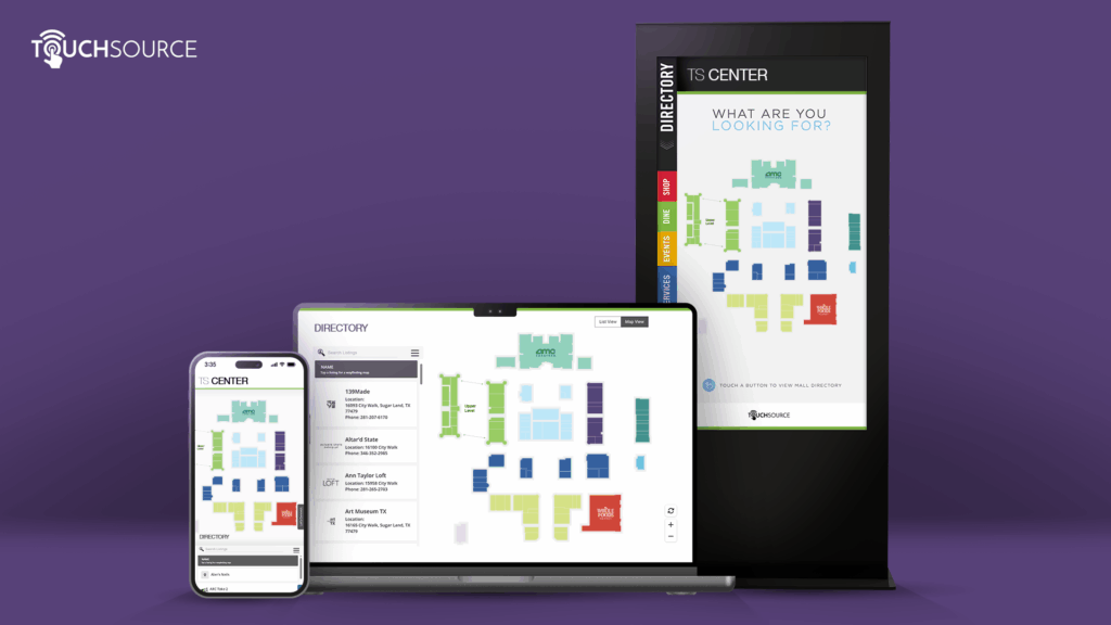 TouchSource Partners with Pylot®– powered by Imaginuity®– to Launch an Innovative Multichannel Wayfinding Solution for Mixed Use Shopping Centers