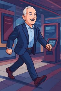 Tim Dillon Walking-Cartoonized - TouchSource Tim Dillon - Chief Sales Officer - TouchSource