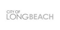 City of Long Beach logo (wordmark in gray]