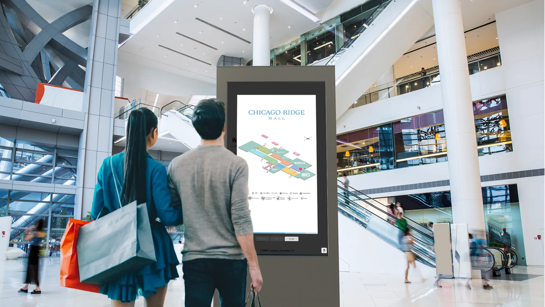 TouchSource education wayfinding kiosk